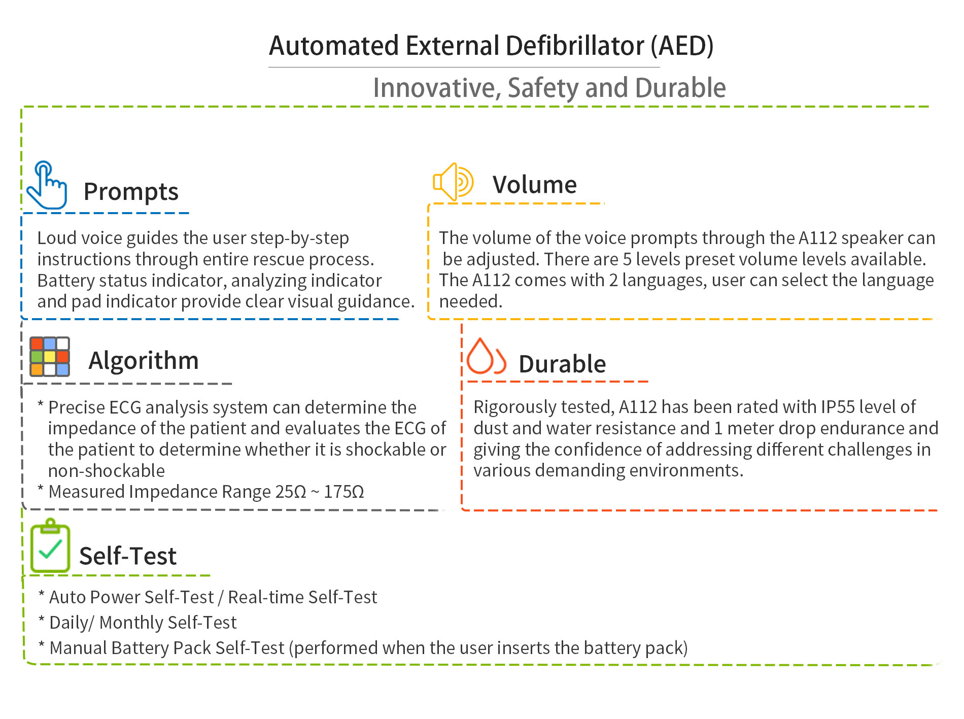 AED A112-features